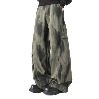 POPEYE Casual Pants Unisex Moderate Wide Leg Pants
