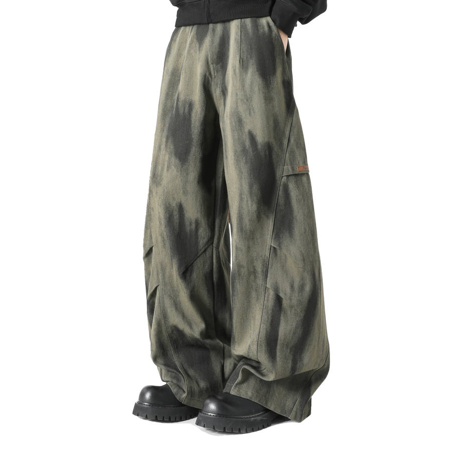 POPEYE Casual Pants Unisex Moderate Wide Leg Pants