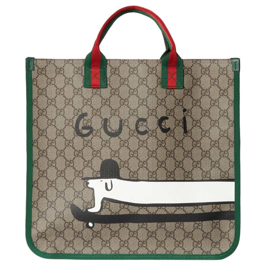 GUCCI Classic Tote Bag, Shopping Bag, Handbag Kids' Beige Brown