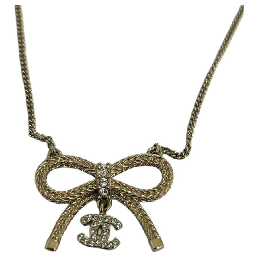 CHANEL 24k Necklaces Women's Gold