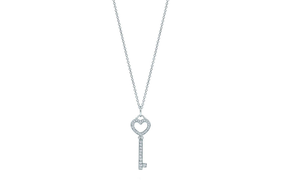 TIFFANY & CO. Keys Platinum Necklaces Women's