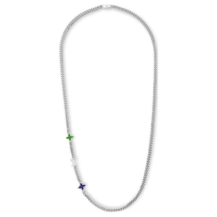 LOUIS VUITTON LOUIS VUITTON M01951 Monogram Row Necklace