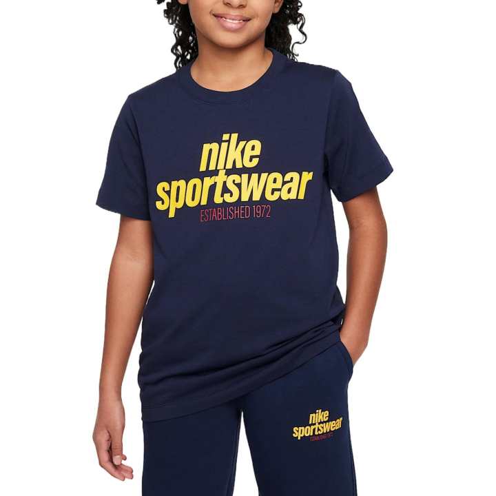 Nike Nike T Shirt Obsidian Color Teenagers