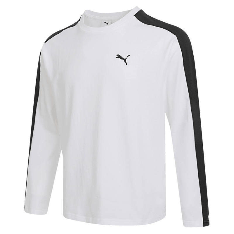 PUMA Prime T Shirts Men's White Crew Neck Moderate