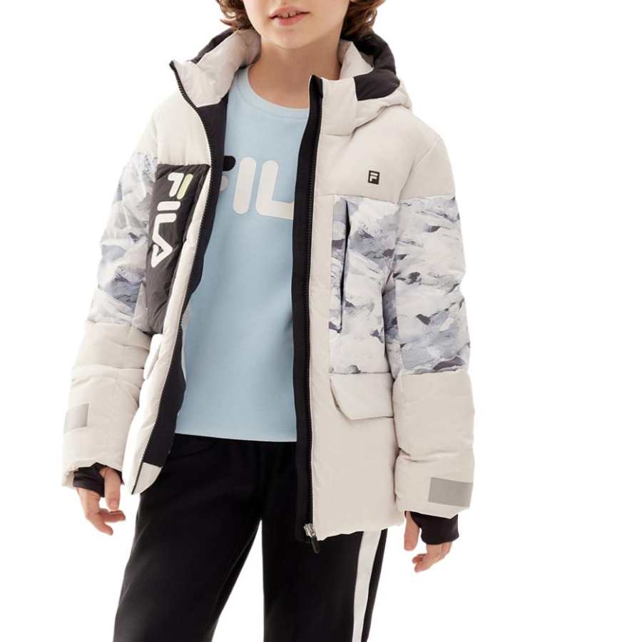 FILA KIDS Down Jacket Antarctic Gray Teenagers