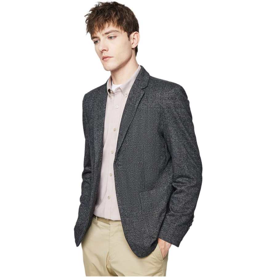 Hodo Red Bean Blazers Men's Black Blue