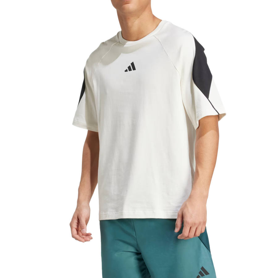Adidas Adidas T Shirts Men's White Crew Neck Moderate