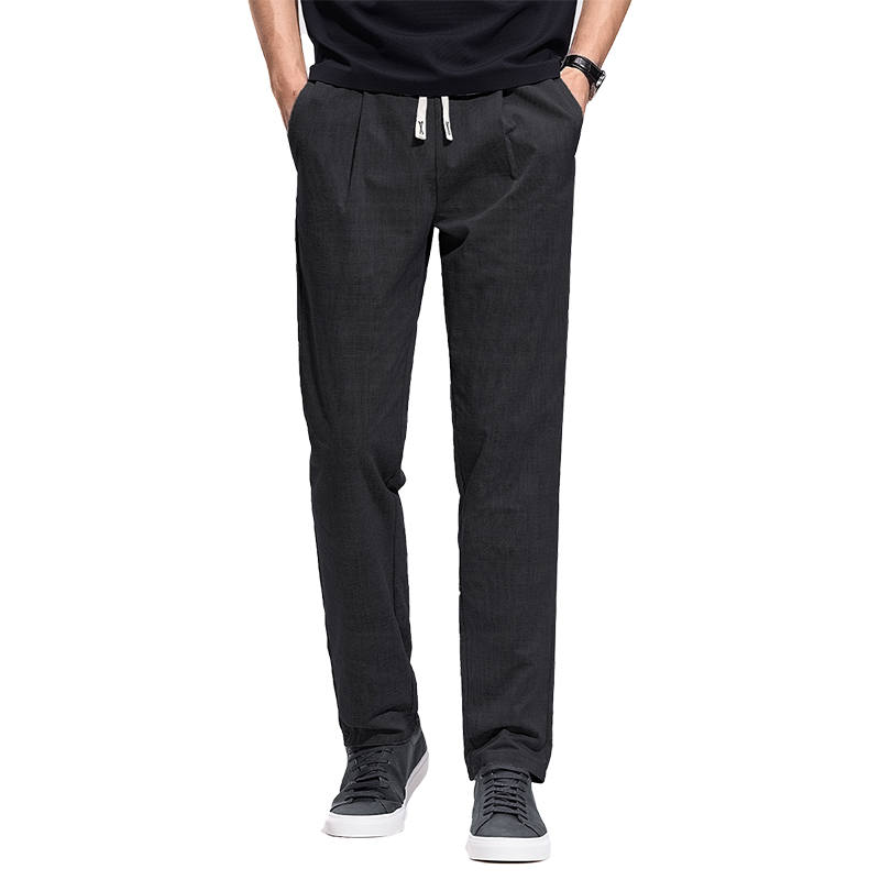 Hodo Casual Pants Men's Thin Straight Fit Pants