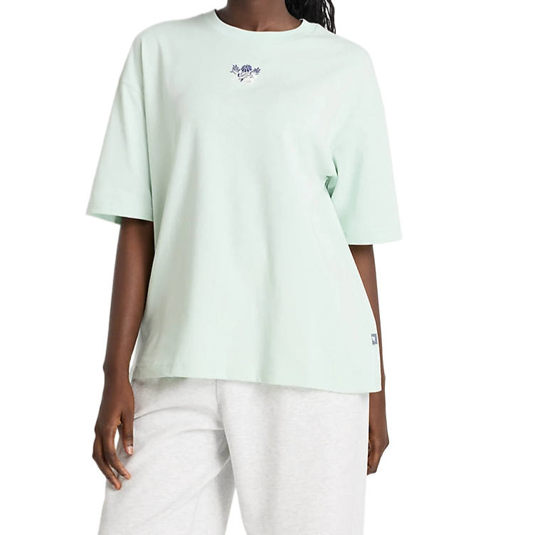 New Balance New Balance Flower Drop Shoulder Sleeve T Shirt Women's Green