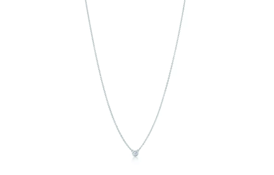 TIFFANY & CO. Elsa Peretti® Sterling Silver, Diamond Necklaces Women's Silver