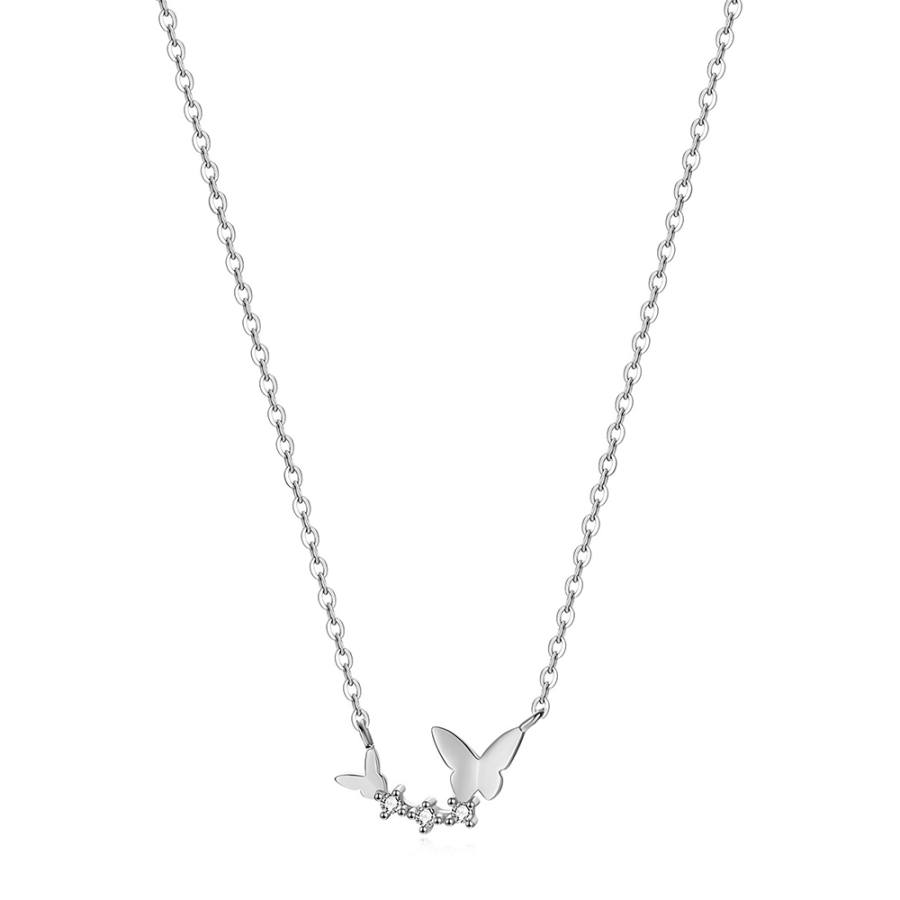 Shiban 925 Sterling Silver 999 With Zircon Alloy Necklaces Women's