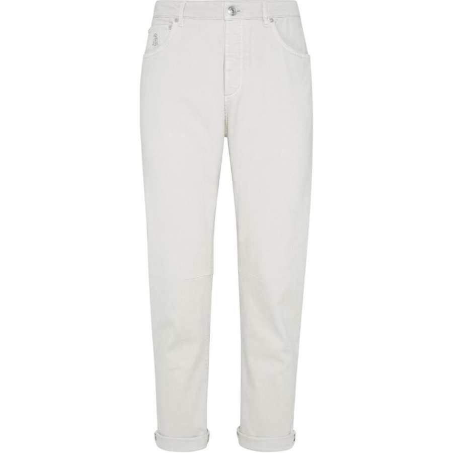 Brunello Cucinelli Brunello Cucinelli Logo Patch Straight Leg Jeans