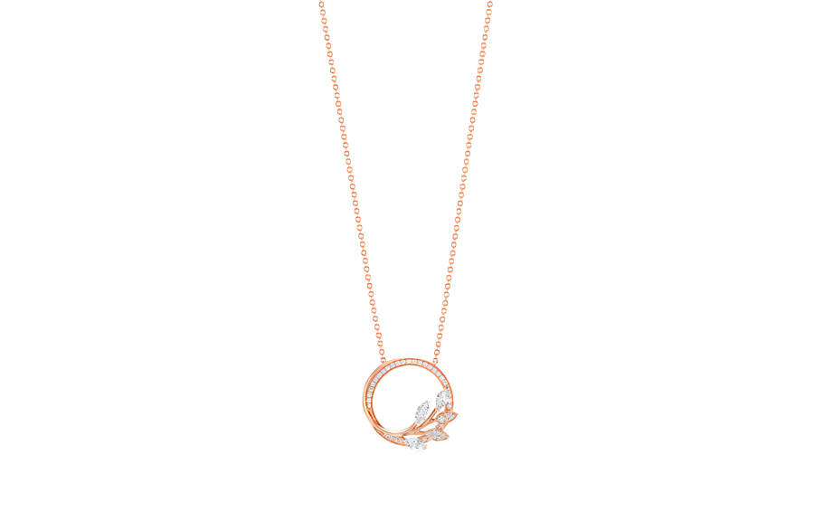 TIFFANY & CO. Victoria ™ Necklaces Women's Rose Gold