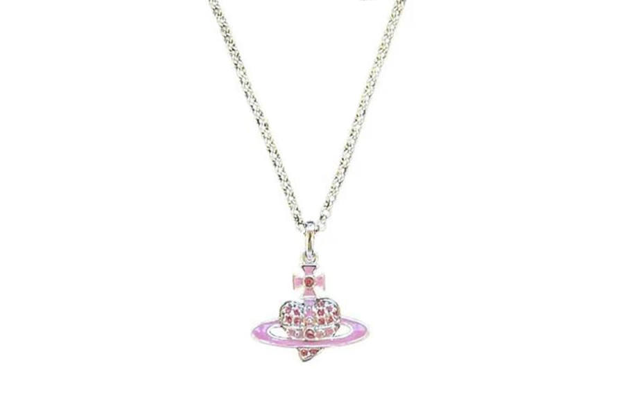 Vivienne Westwood Necklaces Women's Silver/Pink Silver