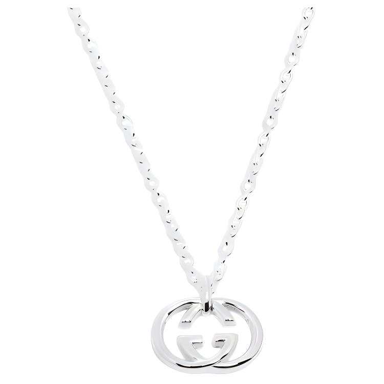 GUCCI Gucci 2015-2025 Sterling Interlocking G Pendant necklace