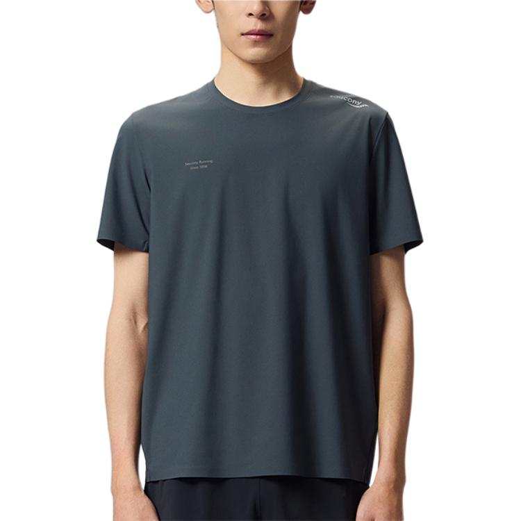 Saucony SS25 T Shirt Unisex Mist Gray