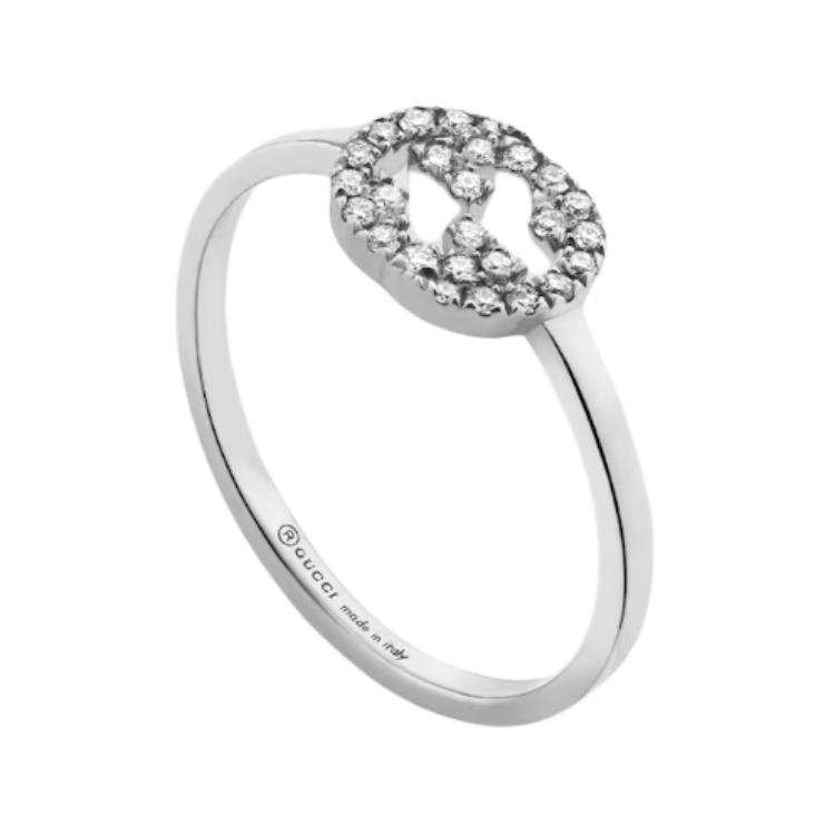 GUCCI Gucci Interlocking diamond 18k ring