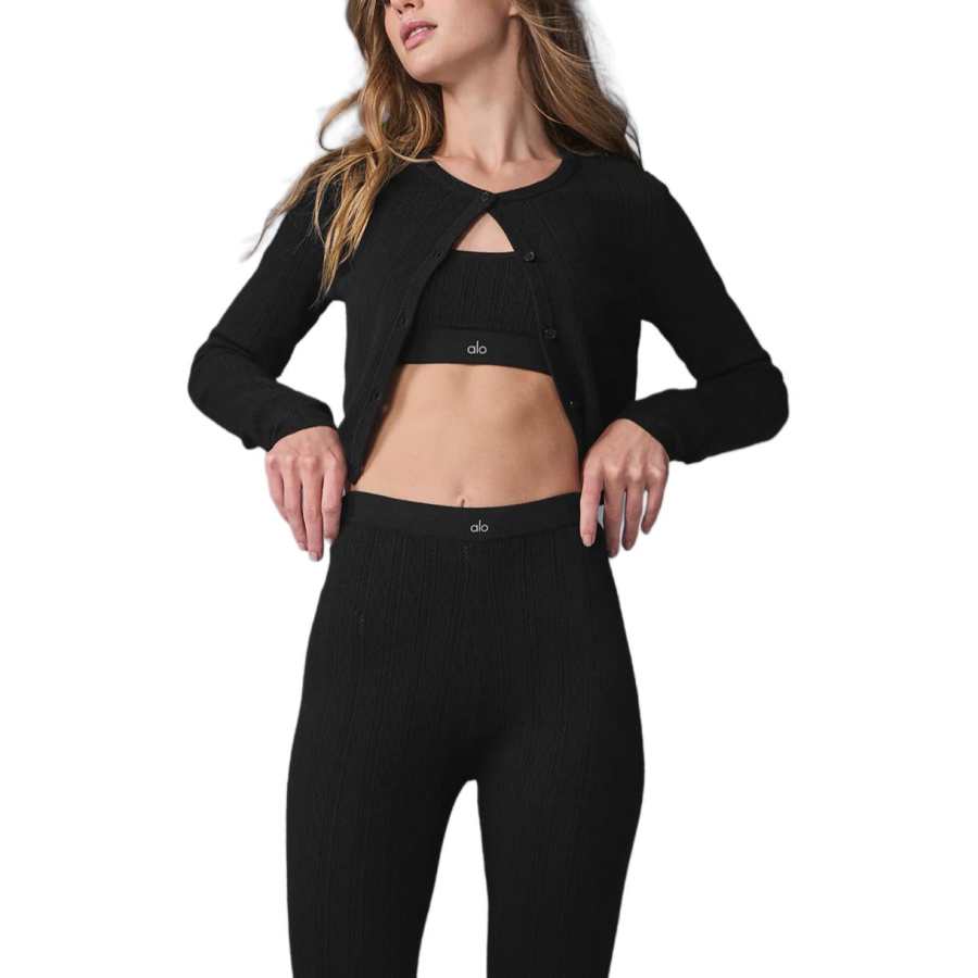 Alo Yoga Knitwear Women's Crew Neck Moderate Cardigan