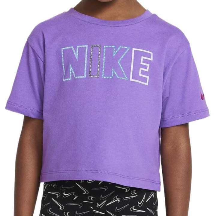 Nike Nike T Shirt Black Raspberry Children Aged 3 7 Years Old