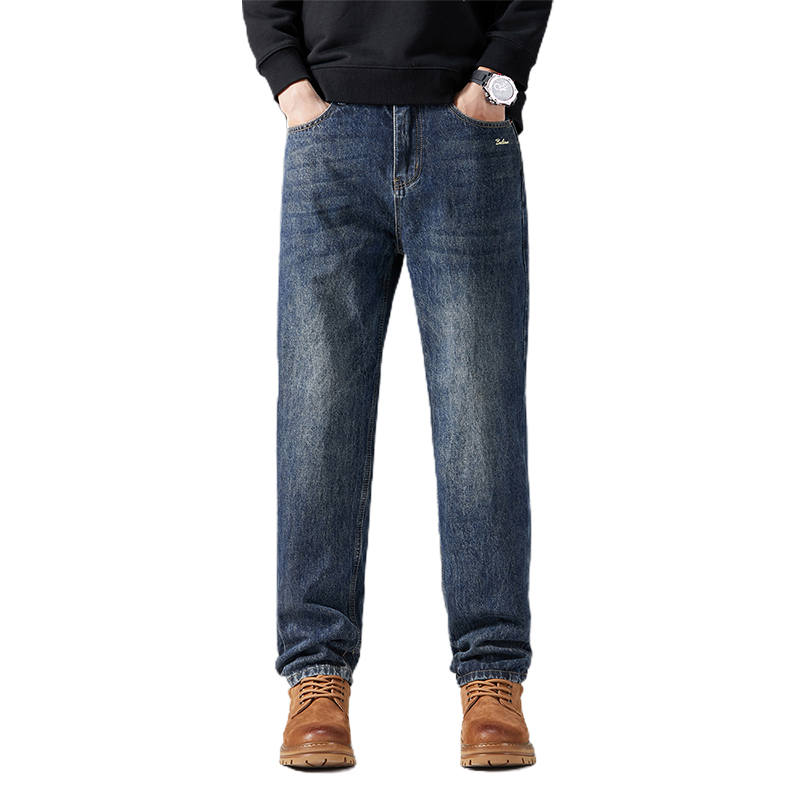 BALENO Jeans Men's Blue Moderate Straight Fit Pants
