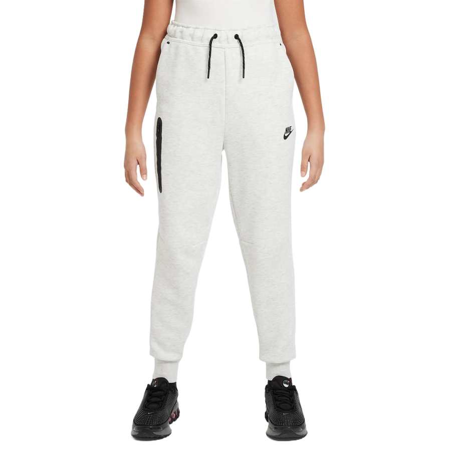 Nike Nike Full Length Pants Sportswear Tech Fleece Light Gray Teenagers