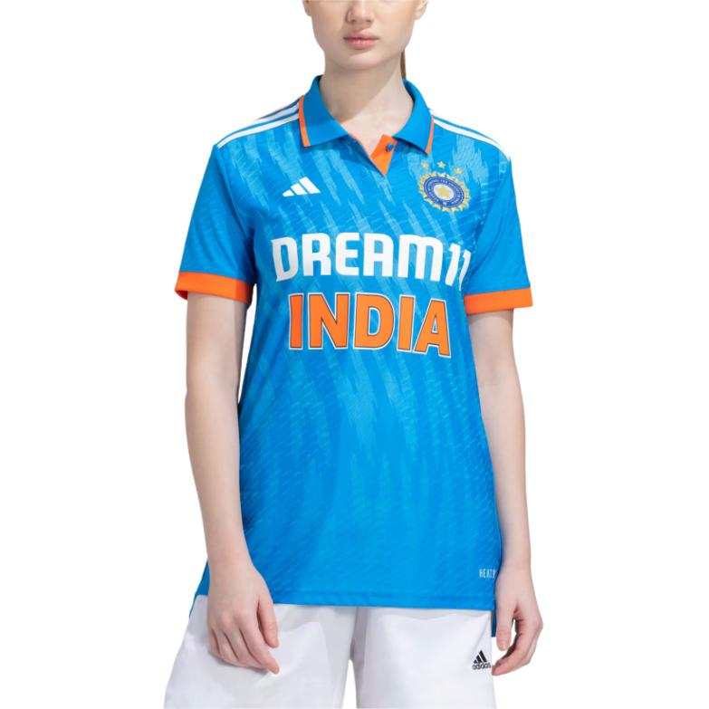 Adidas Adidas ONE DAY INTERNATIONAL CRICKET JERSEY Sportswear Women's Bright Blue