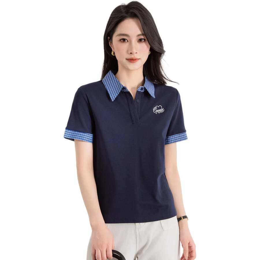 BALENO T Shirts Women's Polo Collar Moderate