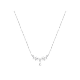 EUA 999 Silver Zircon Necklaces Women's