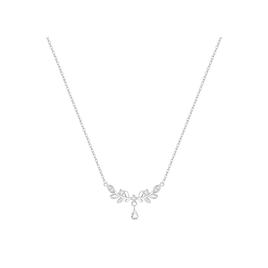 EUA EUA 999 Silver Zircon Necklaces Women's