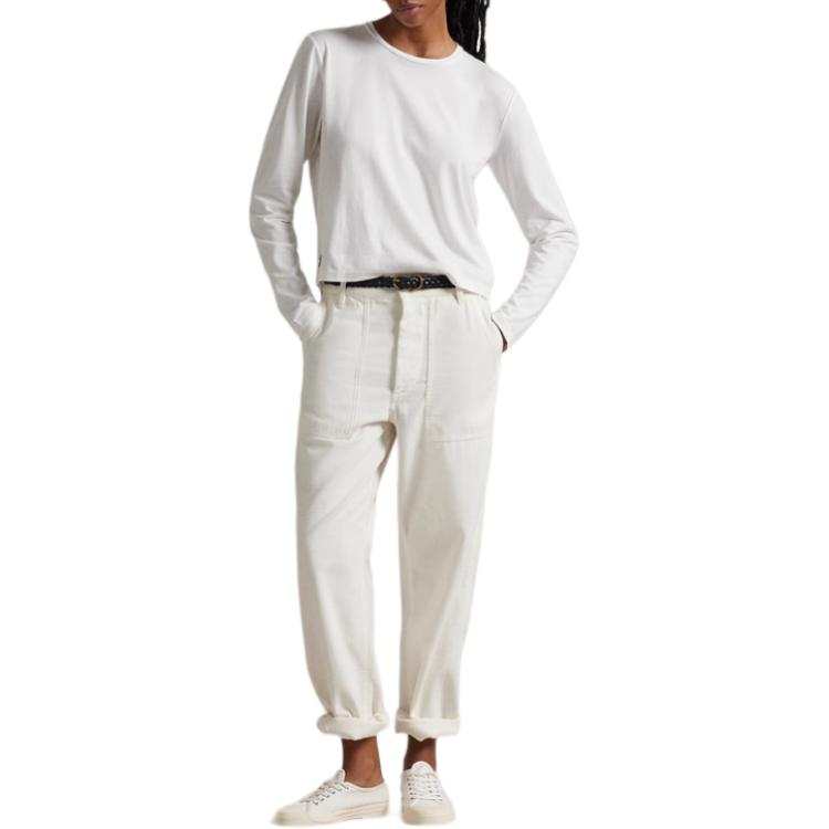 Polo Ralph Lauren SS25 Casual Pants Women's White