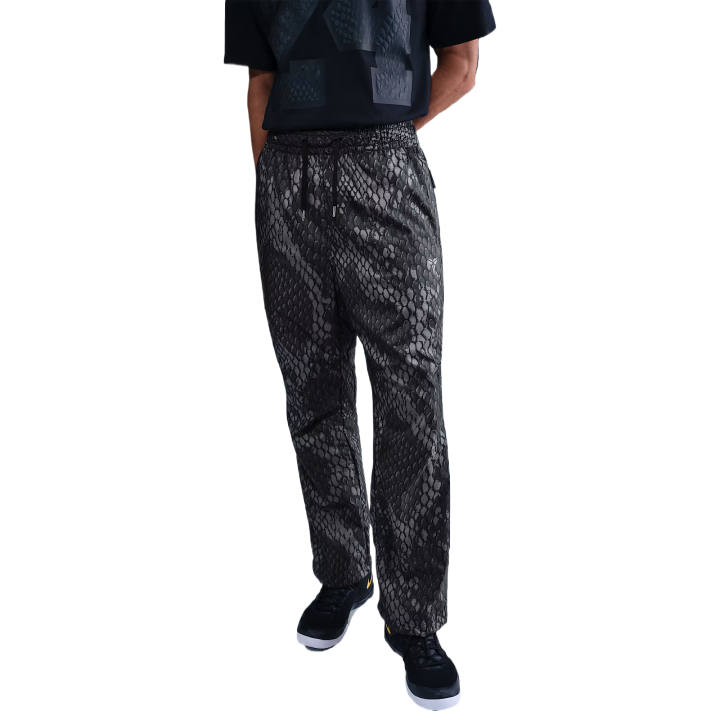 Nike Nike Swoosh Casual Pants Men's Pitch Black Moderate Cuffed Pants