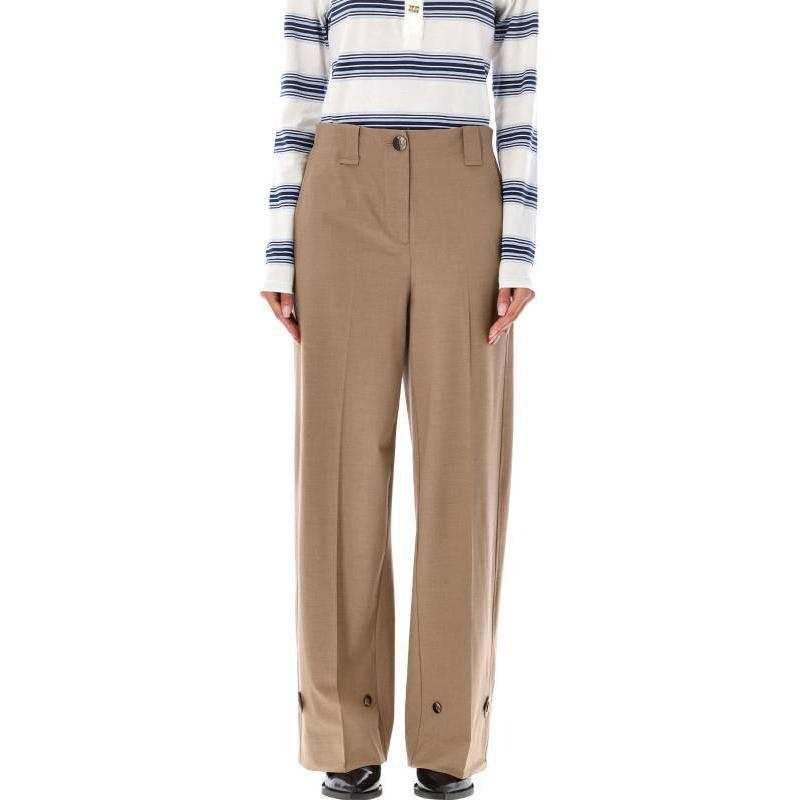 GANNI GANNI Drapey Drapey Melange Trousers