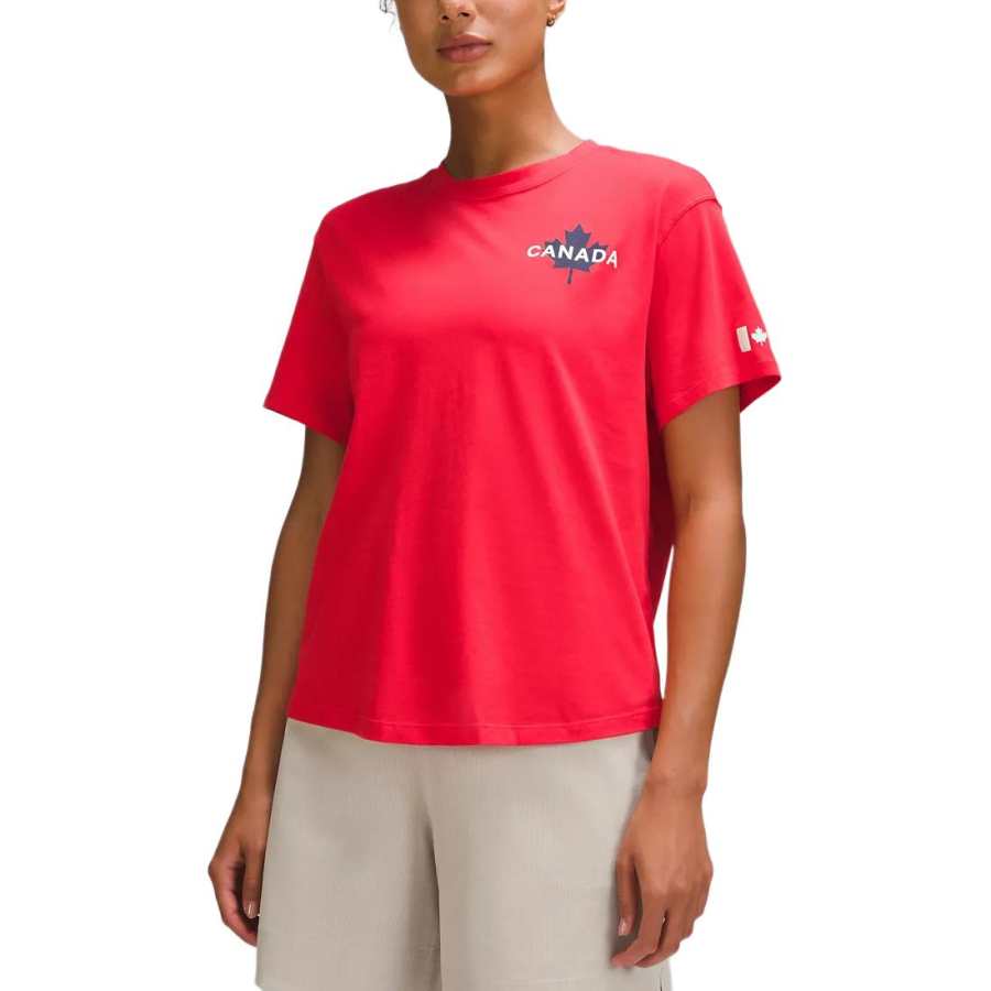Lululemon COCTeam Canada T Shirt Women's Spicy Red