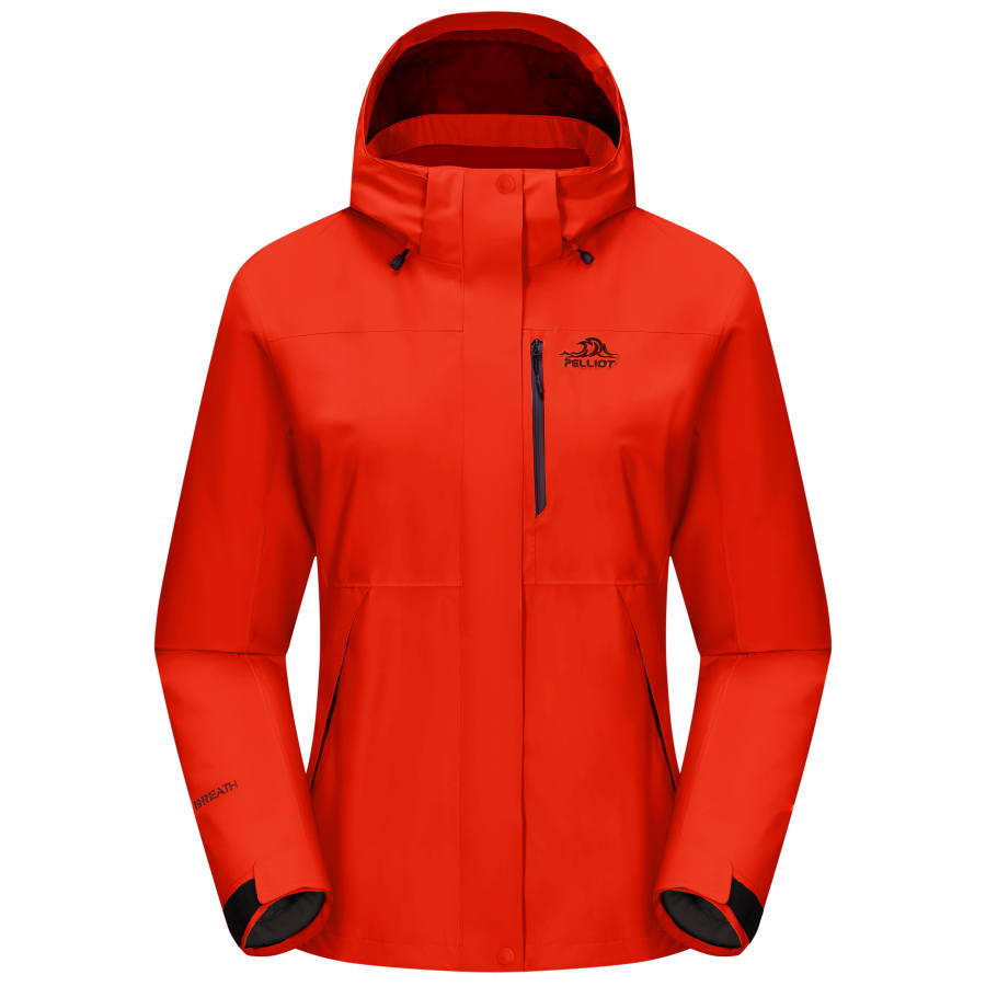 PELLIOT Wilderness Breathable, Abrasion Resistant, Waterproof, And Windproof Thermal Windbreaker Jacket Women's