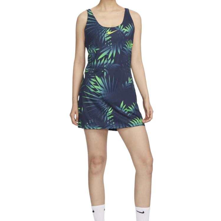 Nike Nike OUTLETS Sleeveless Dress Women's Black Blue/Dynamic Yellow