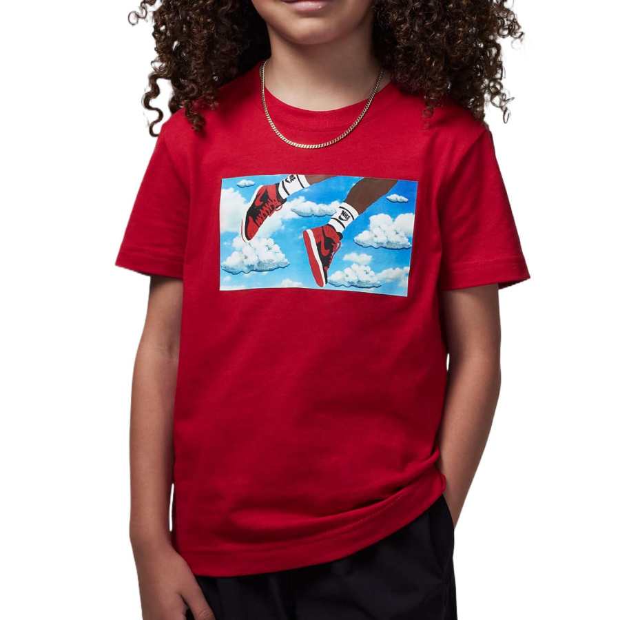 Jordan Jordan T Shirt Red Children Aged 3 7 Years Old