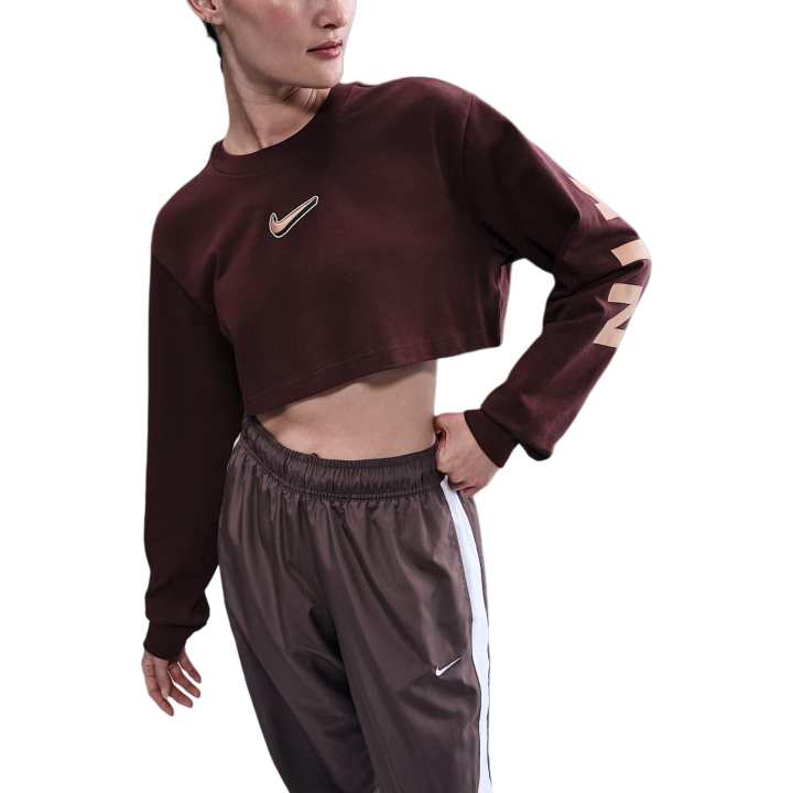 Nike Nike Sportswear Women's Oversized Long-Sleeve Cropped Graphic T-Shirt