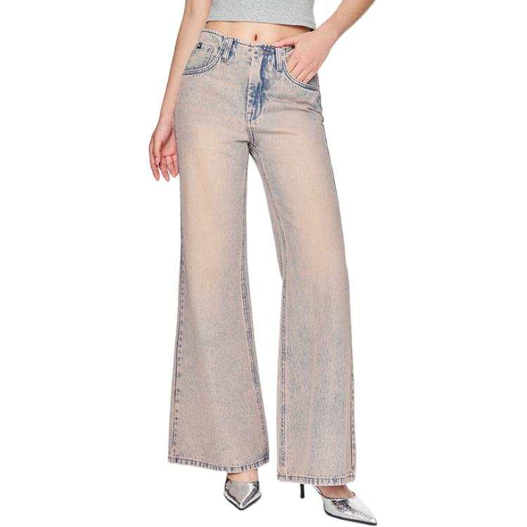 Lee Jeans Women's Pink Moderate Wide Leg Pants