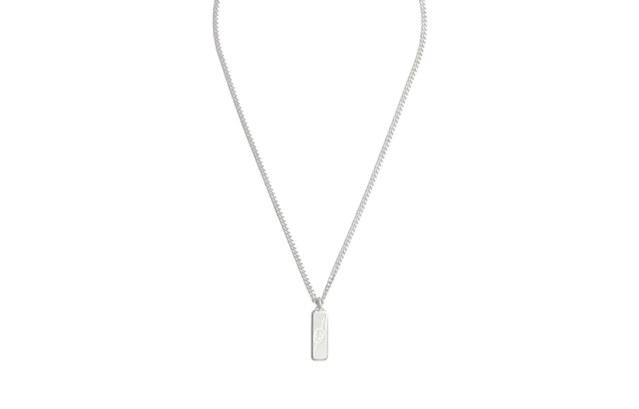GUCCI 925 Sterling Silver Necklaces Women's Silver