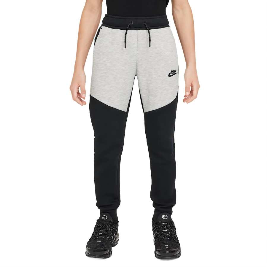 Nike Nike Full Length Pants Sportswear Tech Fleece Teenagers Black/Dark Gray
