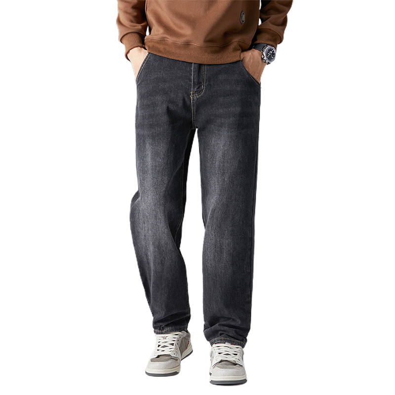 BALENO Jeans Men's Dark Gray Moderate Straight Fit Pants