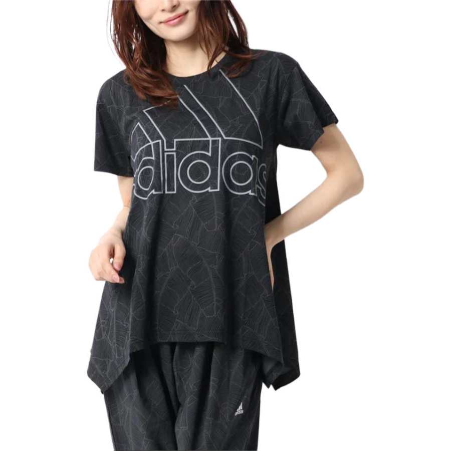 Adidas Adidas T Shirts Women's Black Crew Neck Moderate