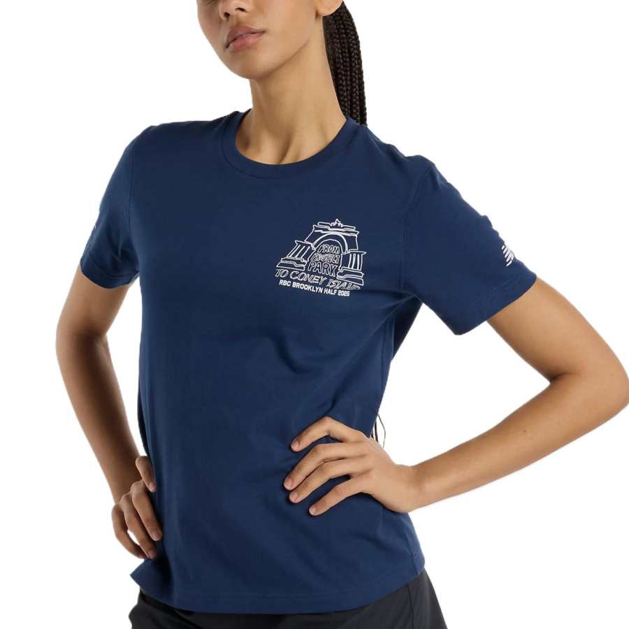 New Balance New Balance RBC Brooklyn Half T Shirt Women's Blue