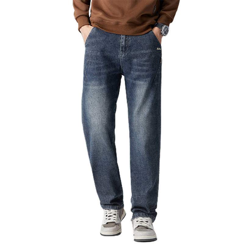 BALENO Jeans Men's Blue Moderate Straight Fit Pants