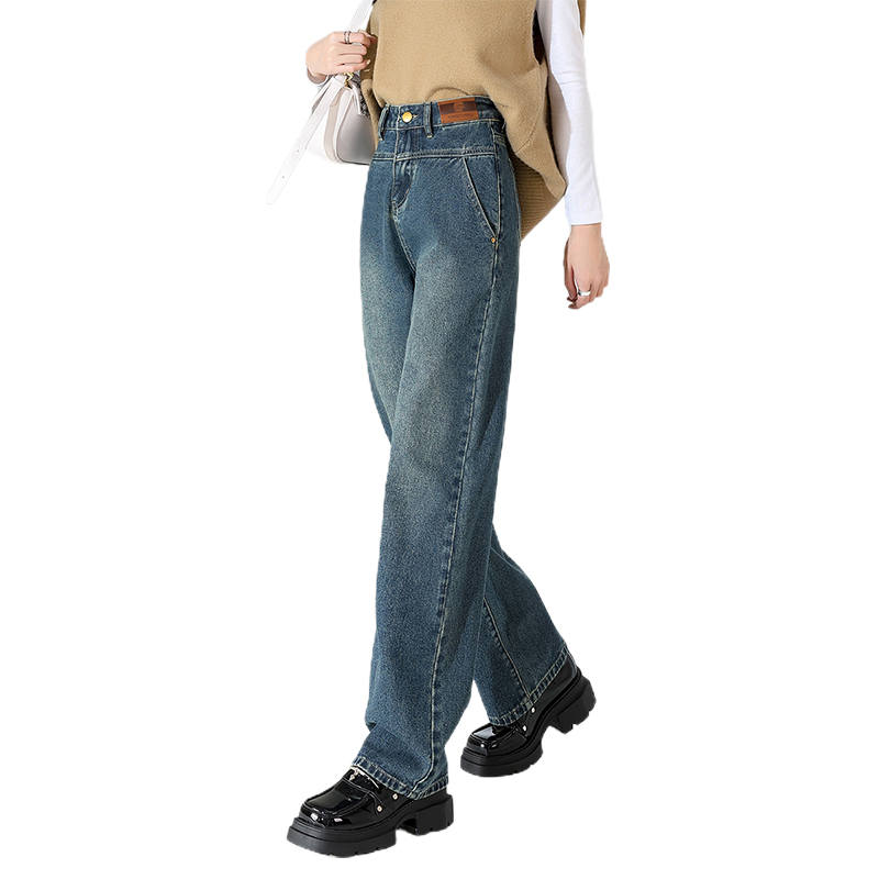 BALENO Jeans Women's Blue Moderate Wide Leg Pants