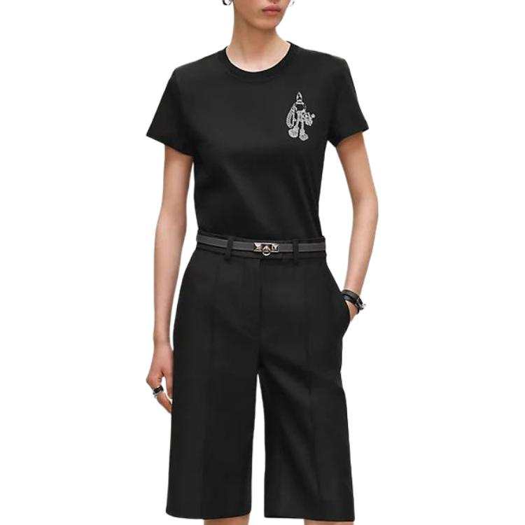 HERMES FW25 Regular T Shirt Women's Black