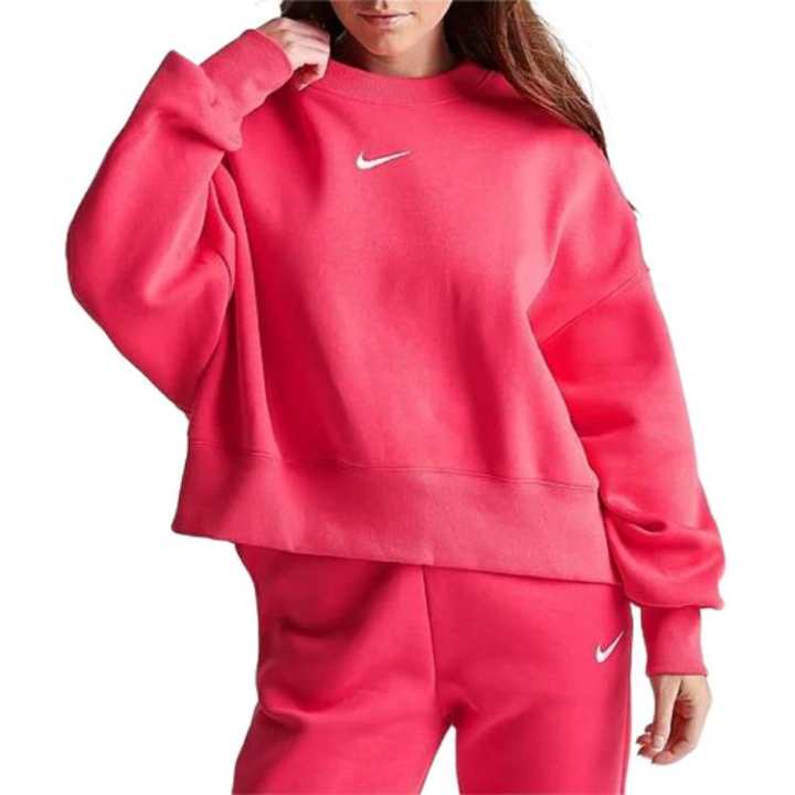 Nike Nike Sweatshirts Women's Red Crew Neck Moderate