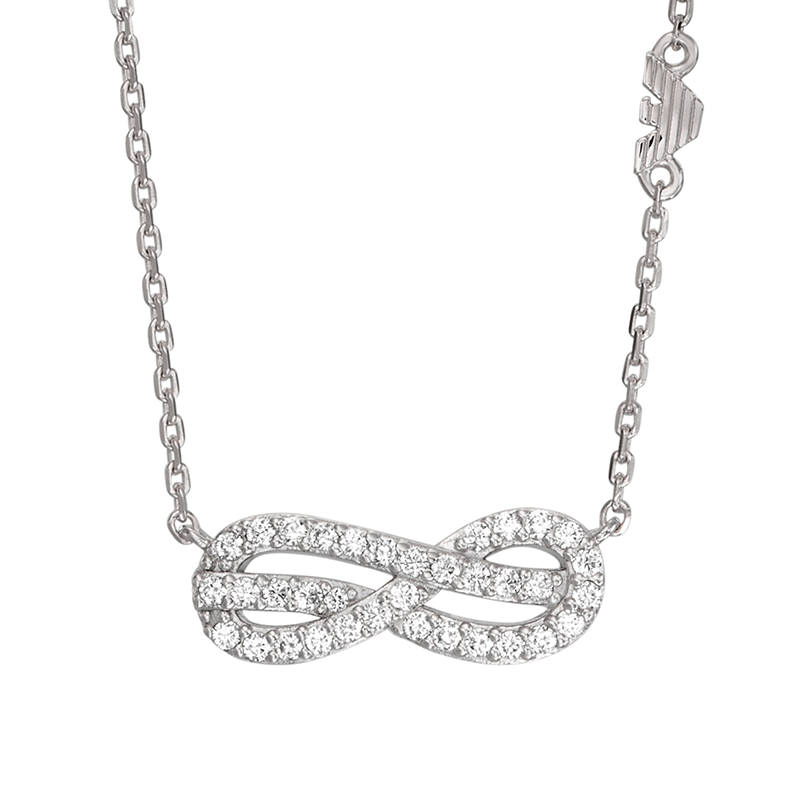 EMPORIO ARMANI Sterling Silver Station Necklace