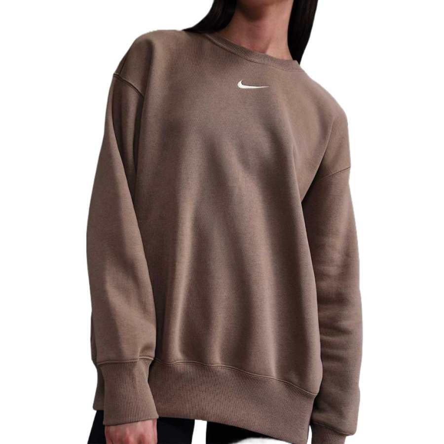 Nike Nike Sportswear Phoenix FleeceSwoosh Sweatshirt Women's Mink Brown/Canvas
