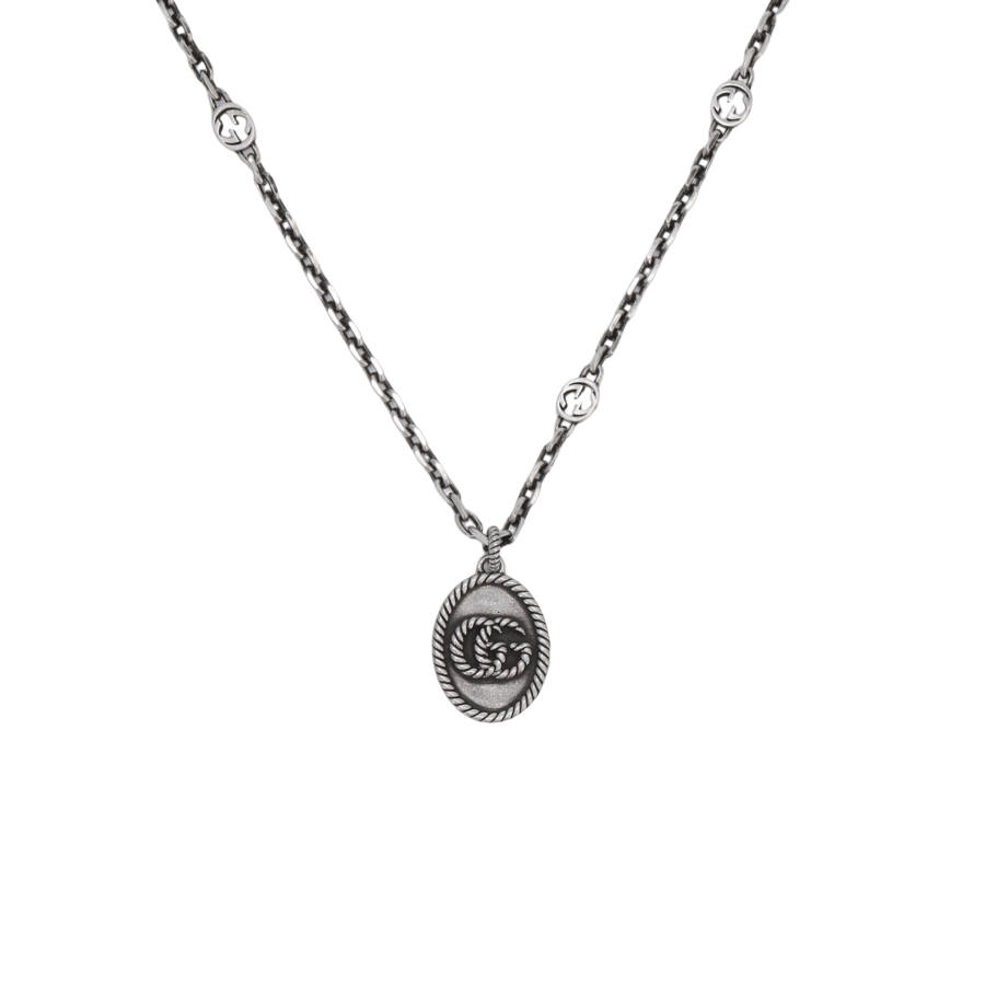 GUCCI Gucci 2000s logo-motif necklace